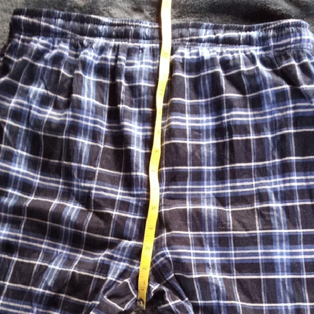 Men's Plaid Pajama Pants in Black and White
